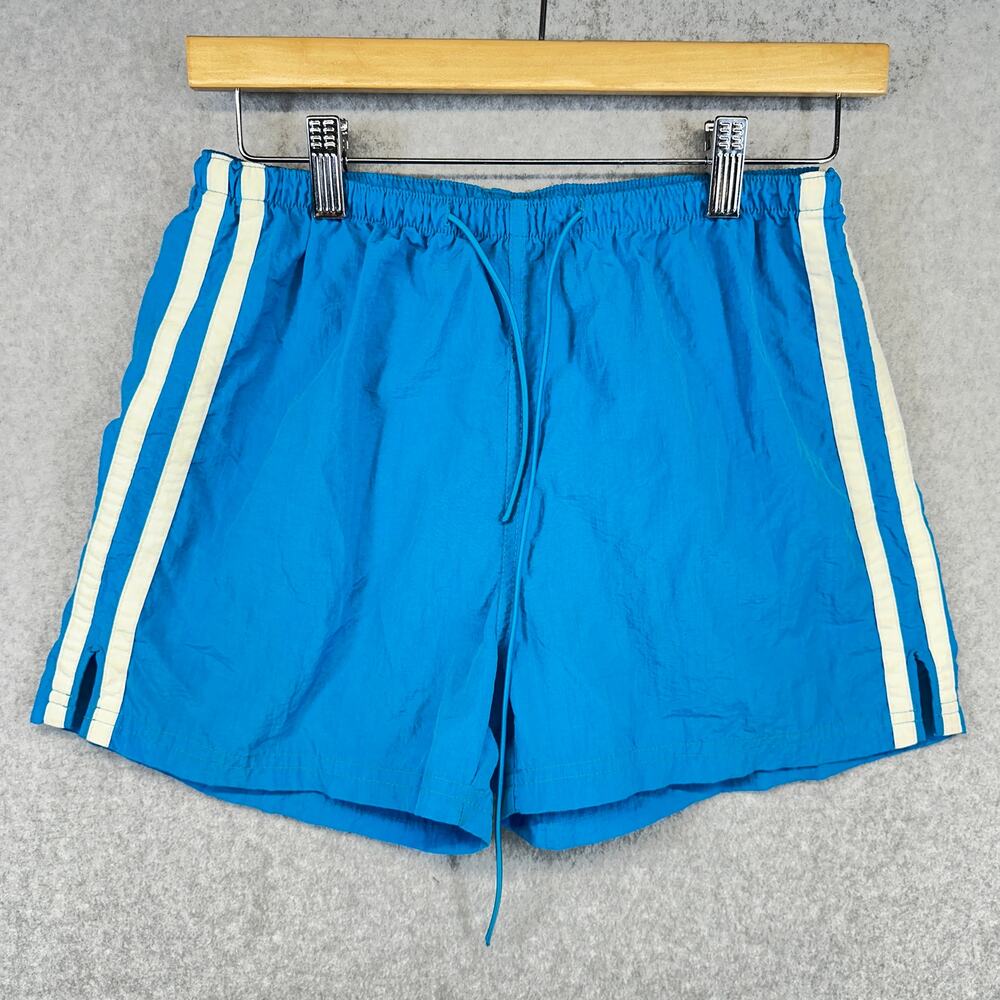 Express Physical Fashion Shorts Womens Small Blue 100% Nylon Running Athletic